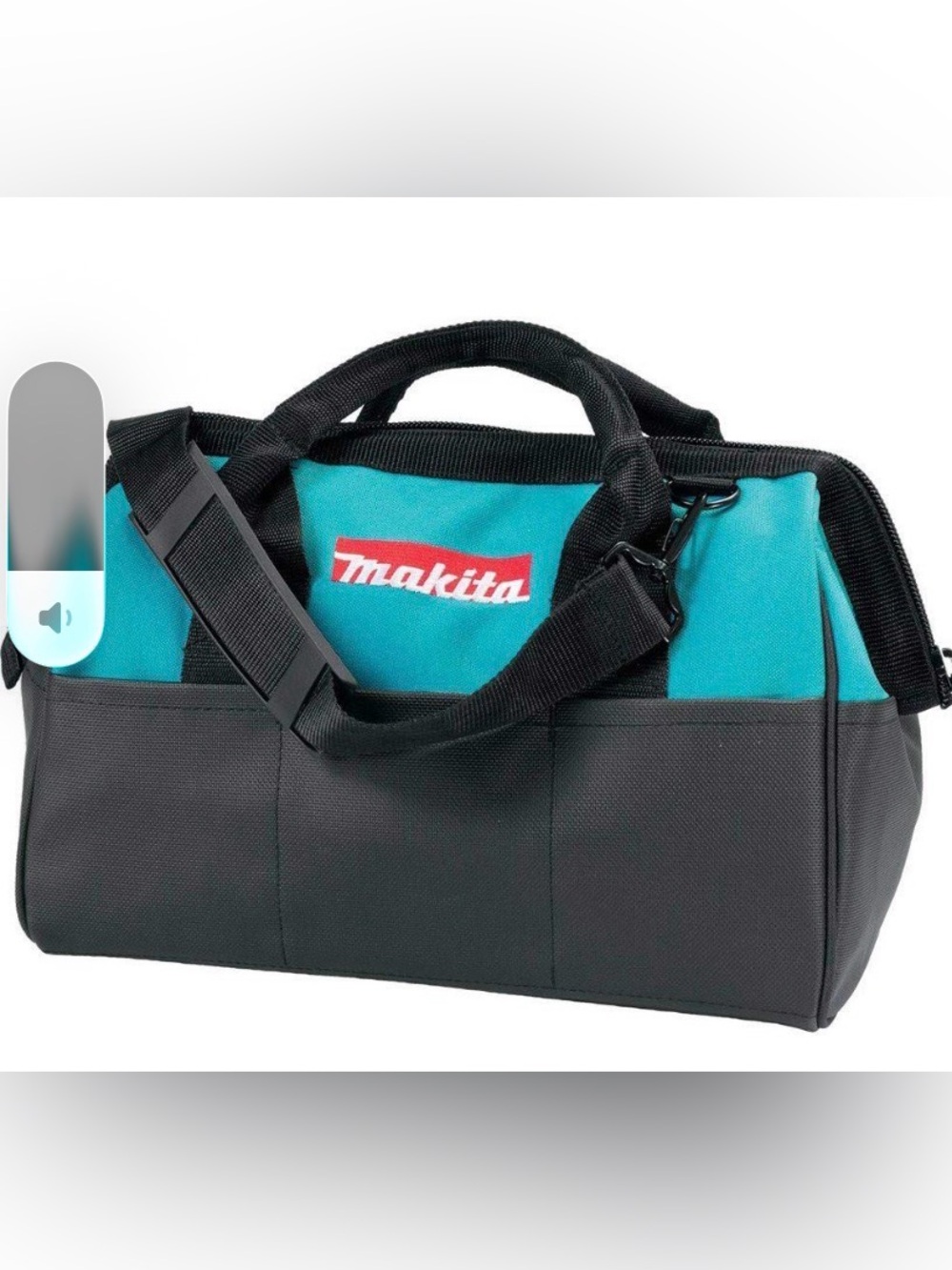 Makita Teal and Black Duffel Tool Bag for Men